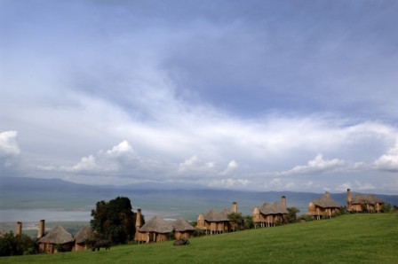 Lodge en el crater de Ngorongoro